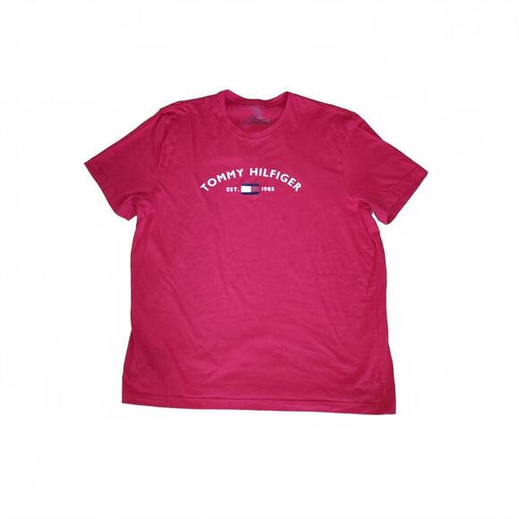 Tommy Hilfiger Red Tee - Classic Logo - Size XLarge - Picture 1 of 5